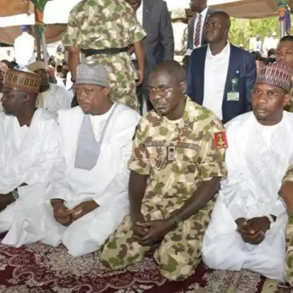 New Chief Of Army Staff Observes Sallah Prayers In Yobe [See Photo]